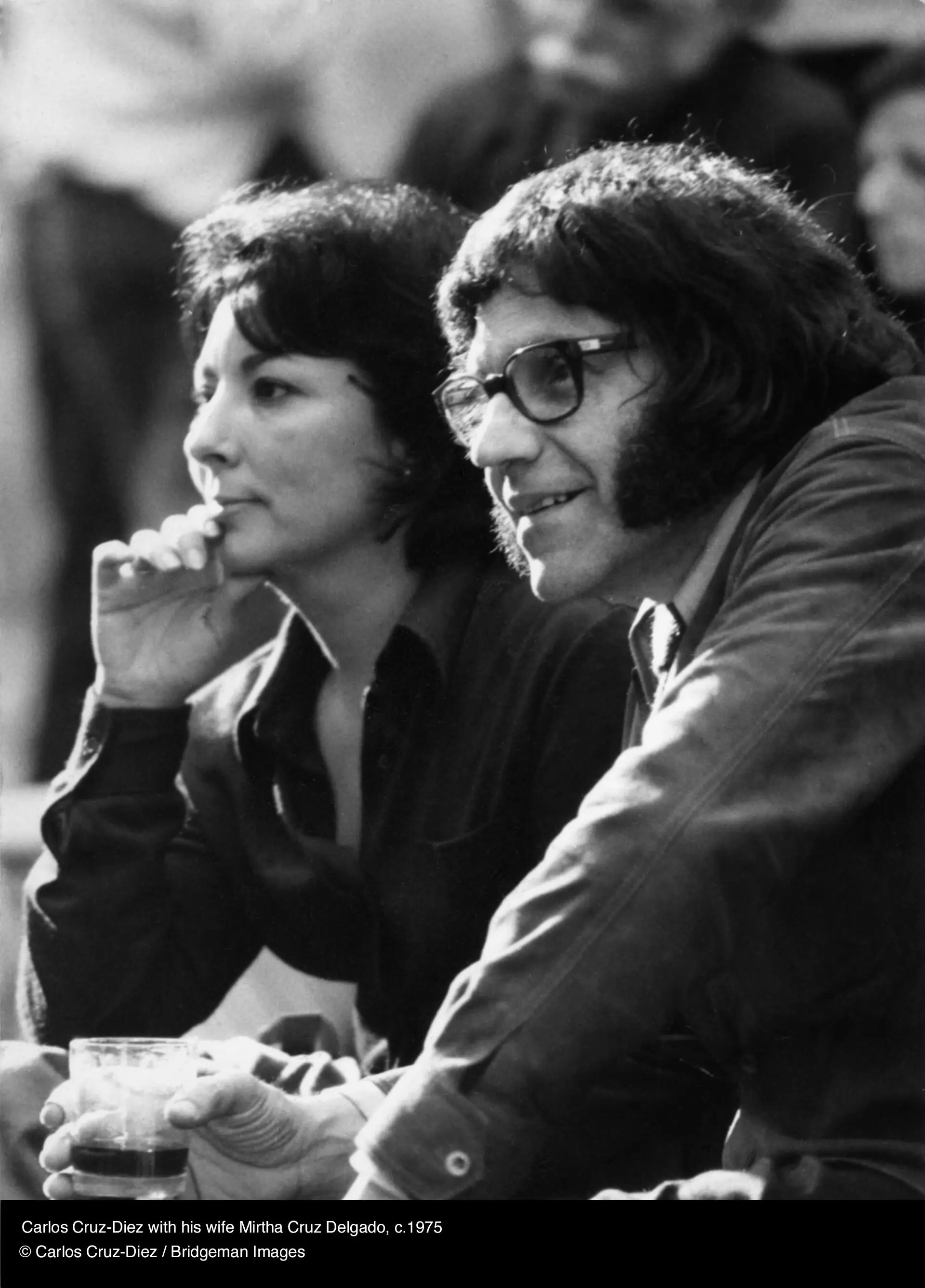 Carlos Cruz-Diez with his wife Mirtha Cruz Delgado